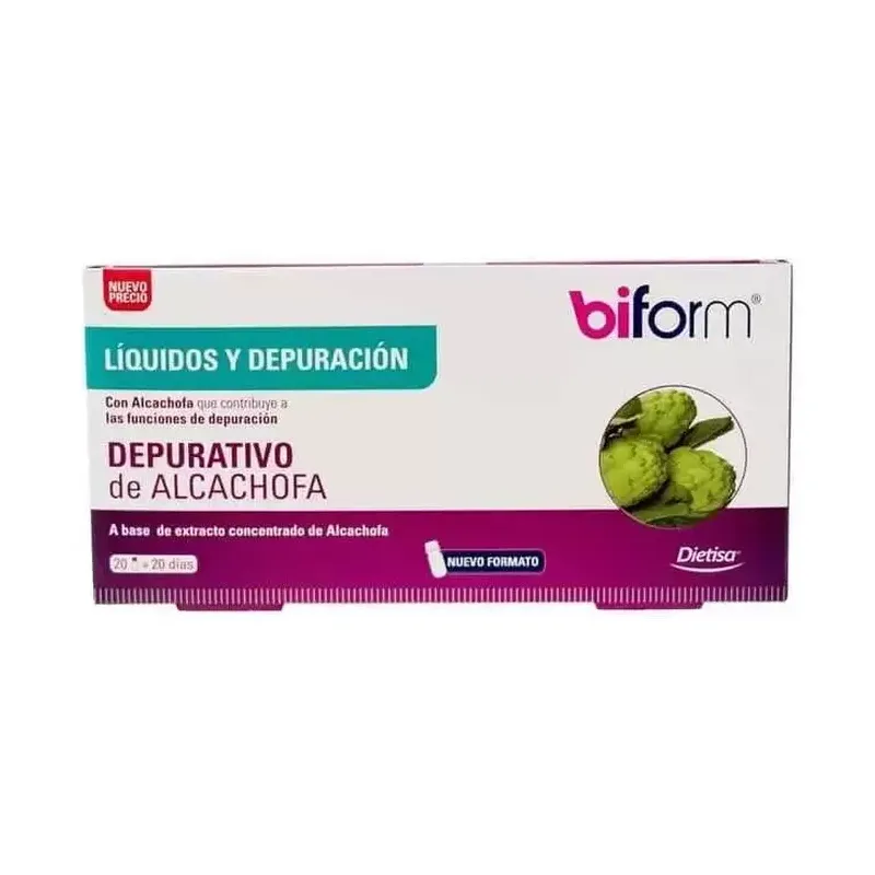 BIFORM DEPURATIVO ALCACHOFA (20 VIALES DE CRISTAL)