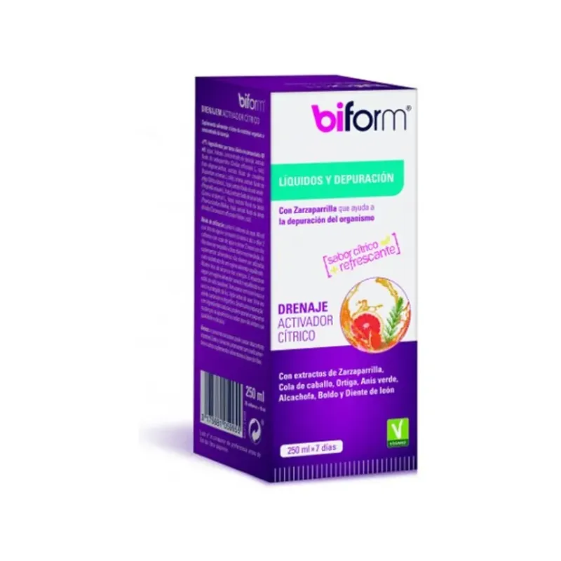 BIFORM DRENAJE CITRIC. ACTIVADOR 250 ml. (SIN FUCUS)