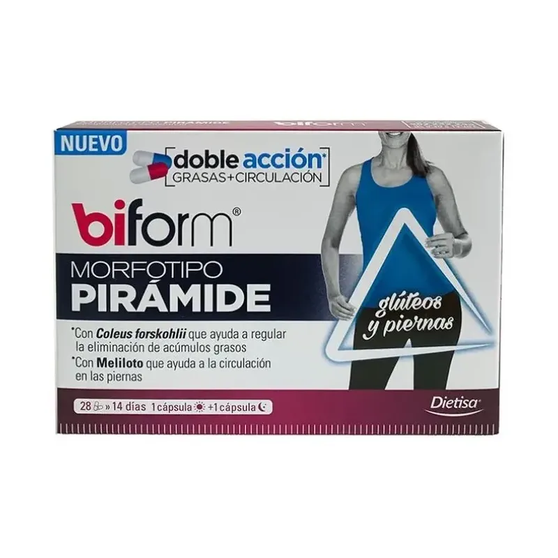 MORFOTIPO PIRAMIDE 28 CAP. (Gluteos y piernas.Con Forskolina)