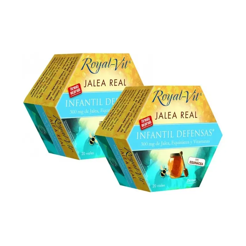 ROYALVIT INFANTIL NUEVA 20 VIALES 300 mg de jalea real, equinácea y vitaminas