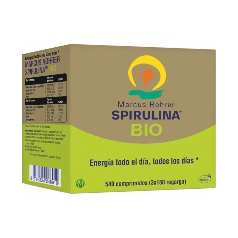 SPIRULINA BIO RECARGA 540 COMP. MARCUS