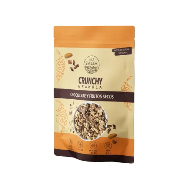 GRANOLA PROTEICA CON CHOCOLATE Y AVELLANAS 250 GR