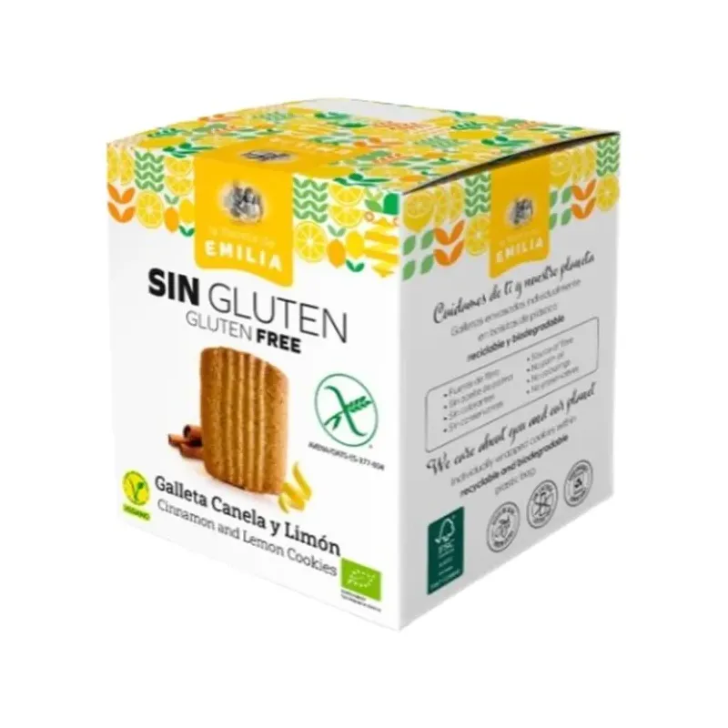 GALLETAS CANELA 125G · SIN GLUTEN · SIN AZÚCARES A