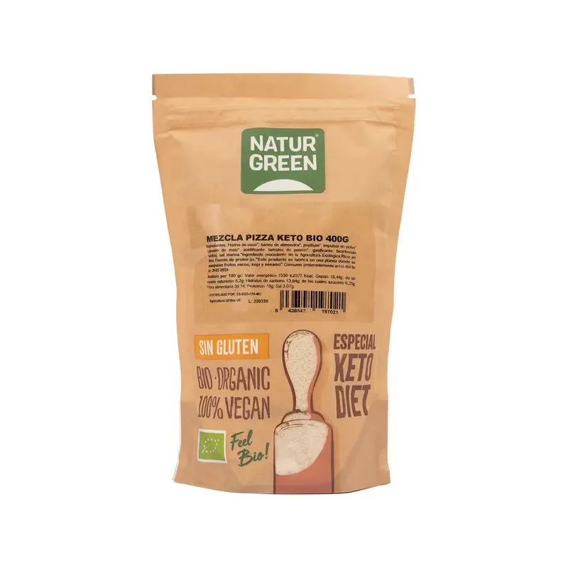 MEZCLA PIZZA KETO BIO 400 G