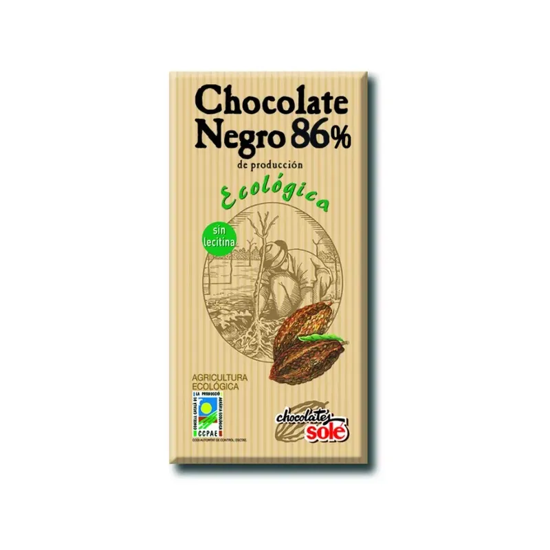 CHOCOLATE NEGRO 86% ECO VEGANO 100G