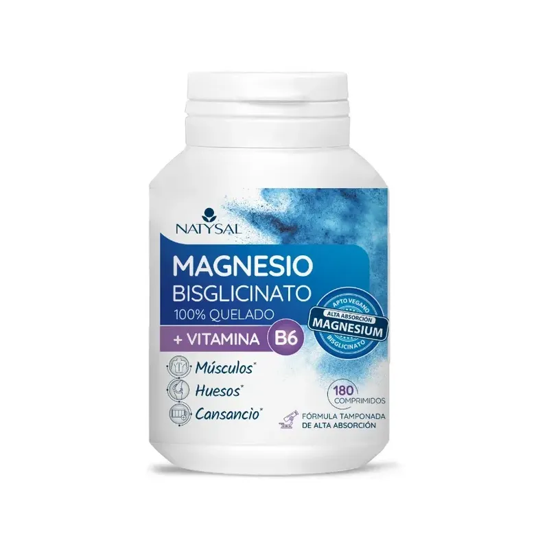 MAGNESIO BISGLICINATO + B6 180 COMPRIMIDOS (BOTE)