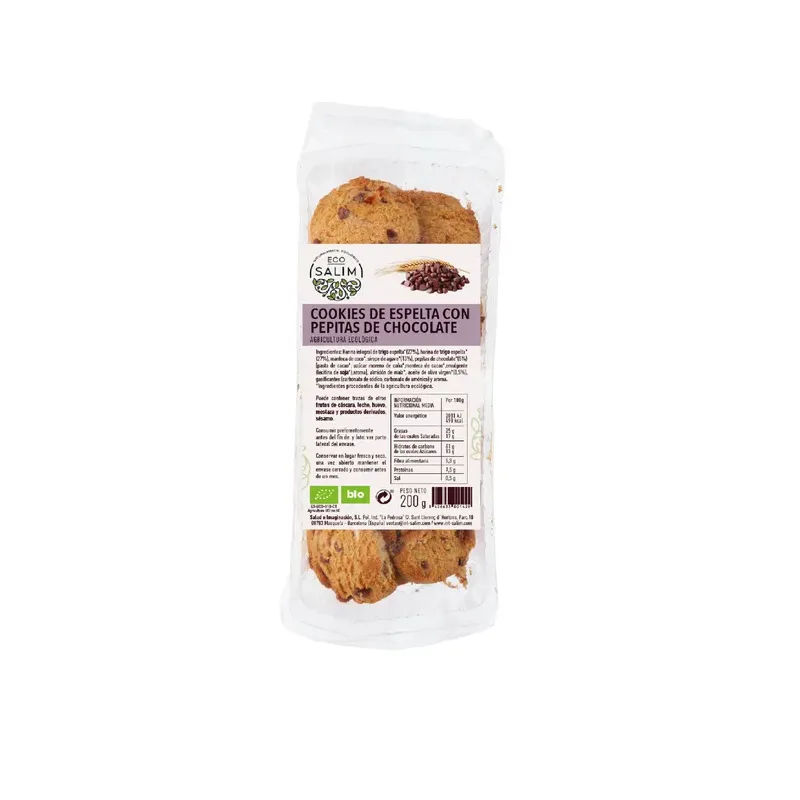 COOKIES CON CHOCOLATE   200 G ECO 200 GR.