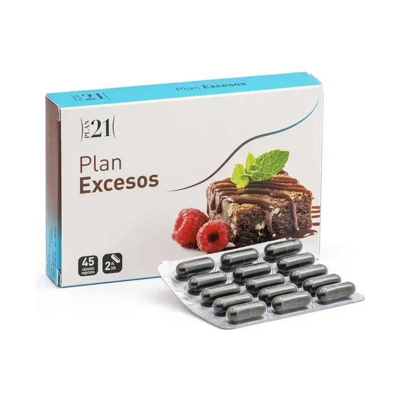 PLAN EXCESOS 45 caps vegetales