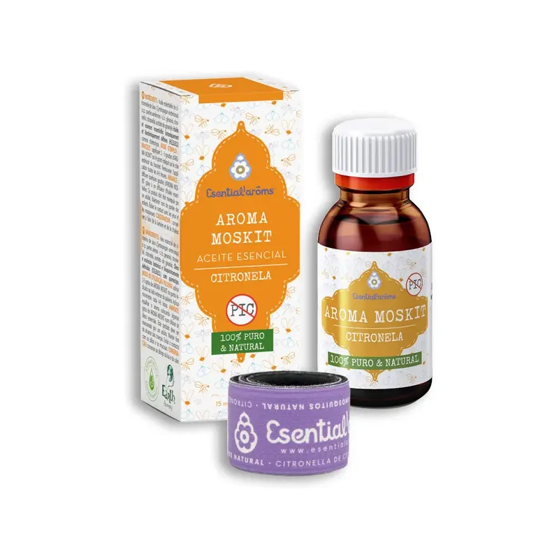 PACK AROMAMOSKIT + BRAZALETE   ESENTIAL´AROMOS