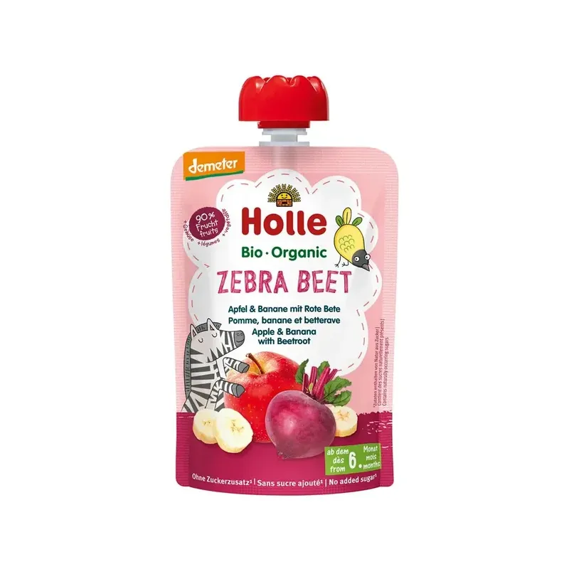 ZEBRA BEET  MANZANA, PLÁTANO, REMOLACHA (+6 MESES) DEM 100G
