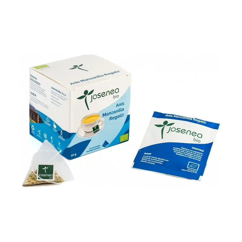 ANÍS-MANZANILLA-REGALIZ BIO BOLSA KRAFT 10 PIRÁMID