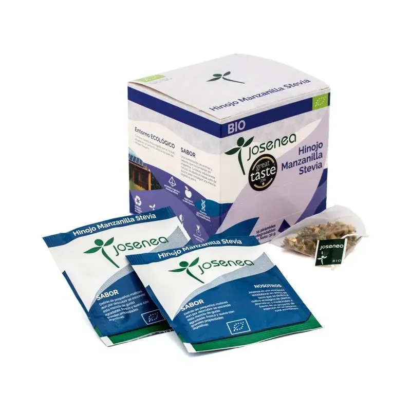 HINOJO-MANZANILLA-STEVIA BIO BOLSA KRAFT GRANEL 50