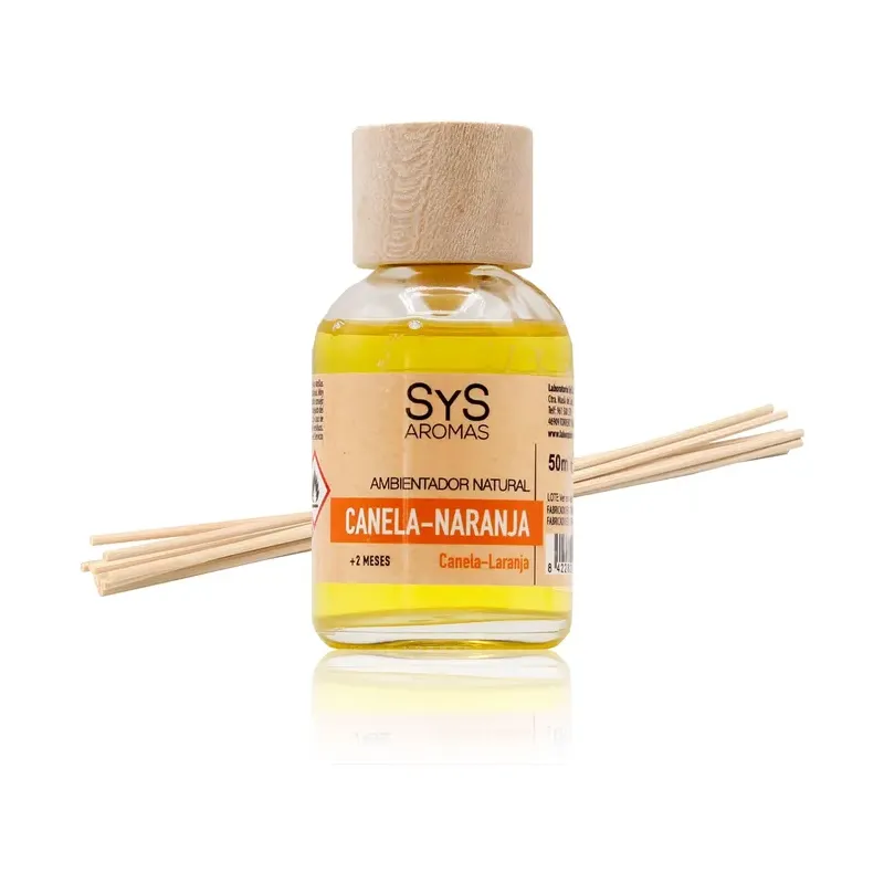 RECAMBIO MIKADO SYS 200ML+PALOS, CANELA-NARANJA