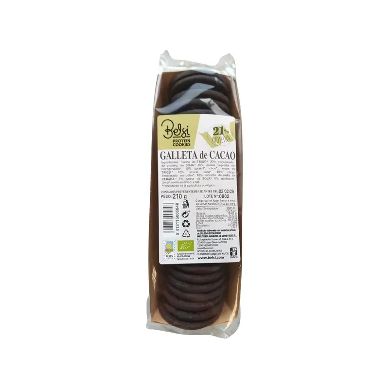 Galleta de cacao proteica ECO 210 g