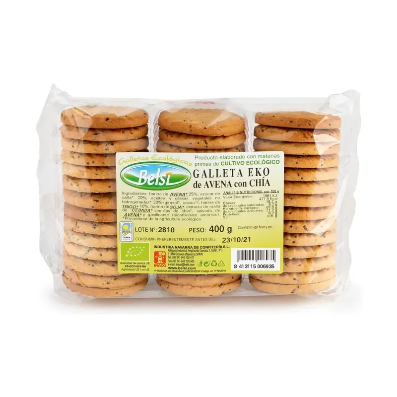Galletas de avena ECO 400 g