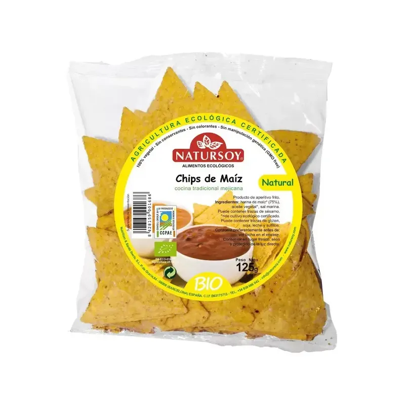 CHIPS MAIZ BIO 125 GR.