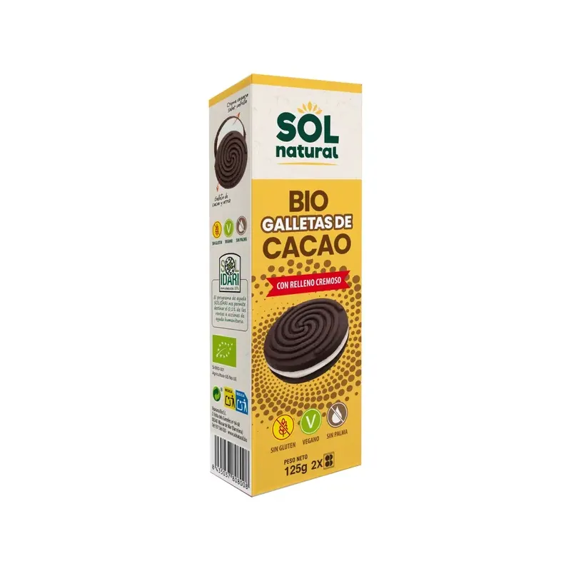 GALLETAS DE CACAO CON RELLENO CREMO