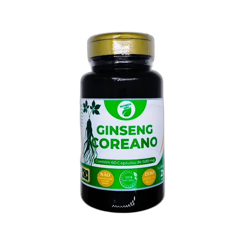 GINSENG Coreano 60 cáps 500mg