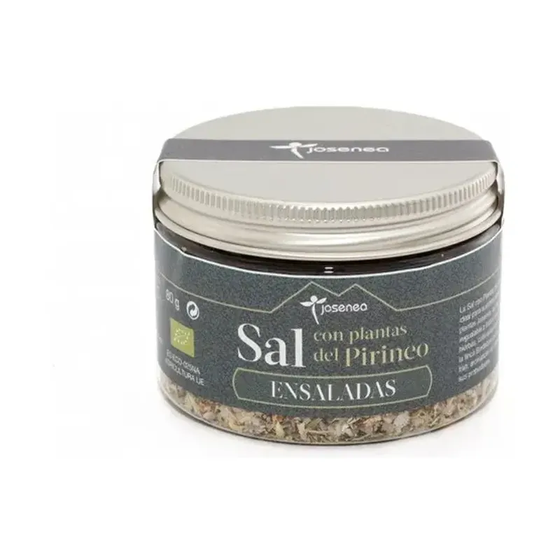 TARRO SAL CON PLANTAS ENSALADAS BIO TARRO 80 GR.