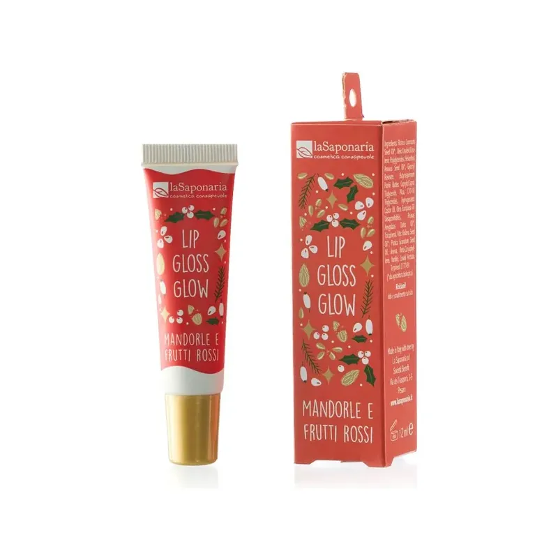 BRILLO DE LABIOS GLOW - ALMENDRAS Y FRUTOS ROJOS