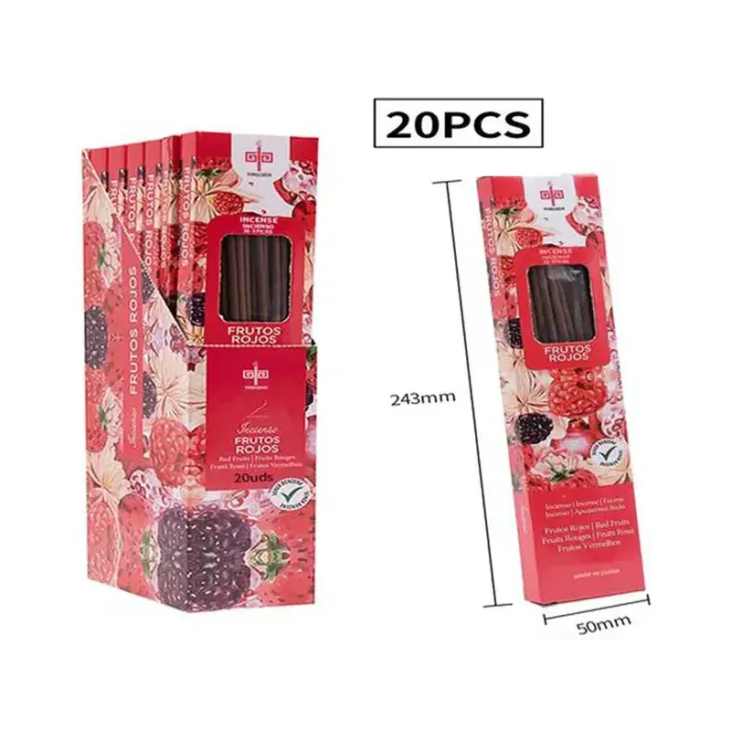 INCIENSO NATURAL SYS 20 STICK FRUTOS ROJOS 20 STICK