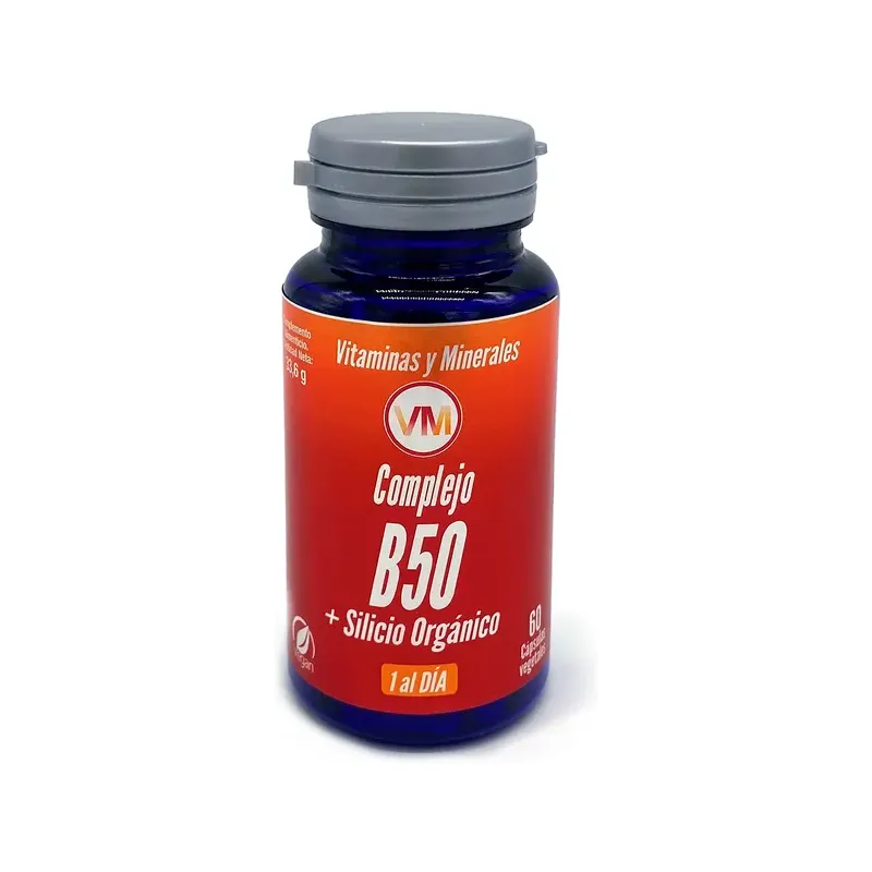 COMPLEJO B50+SILICIO ORGA. 60 CAP.V