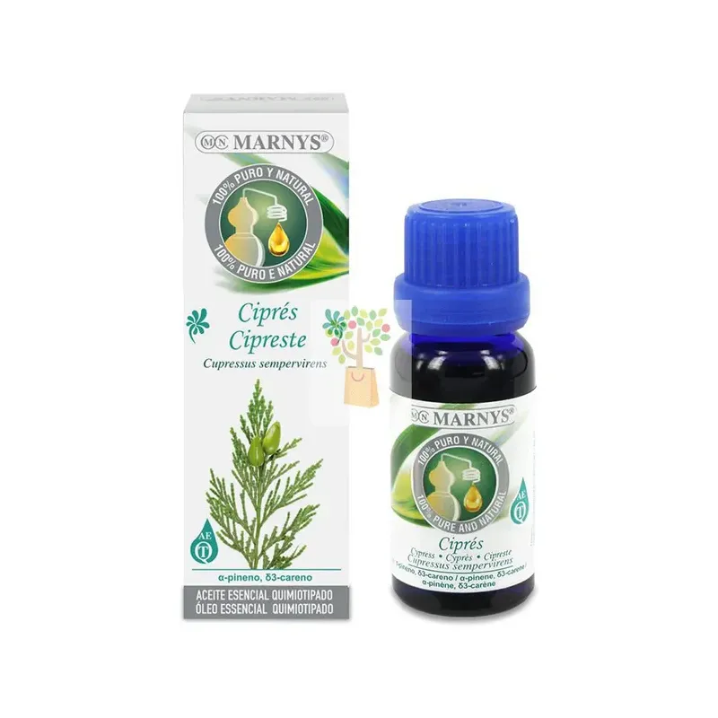 ACEITE ESENCIAL ALIMENTARIO CIPRES Estuche con botella - 15 ML
