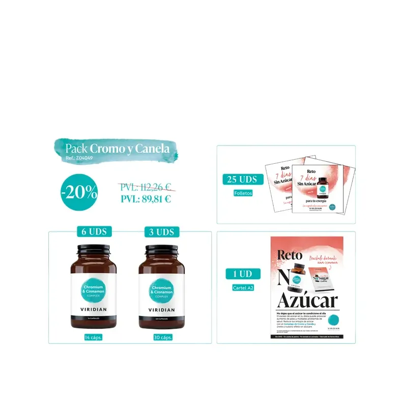PROMO CROMO Y CANELA VIRIDIAN