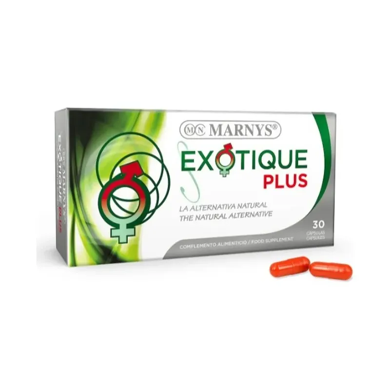 EXOTIQUE PLUS Eleuterococo + Guaraná + Taurina + Jalea Real + Ginseng + Creatina + L Arginina. 30 Cápsulas  X 510 MG