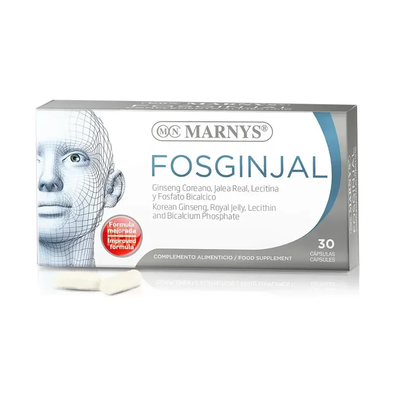 FOSGINJAL Jalea Real+Ginseng + Lecitina+FosfatoBicalcico 30 Cápsulas X 500 MG