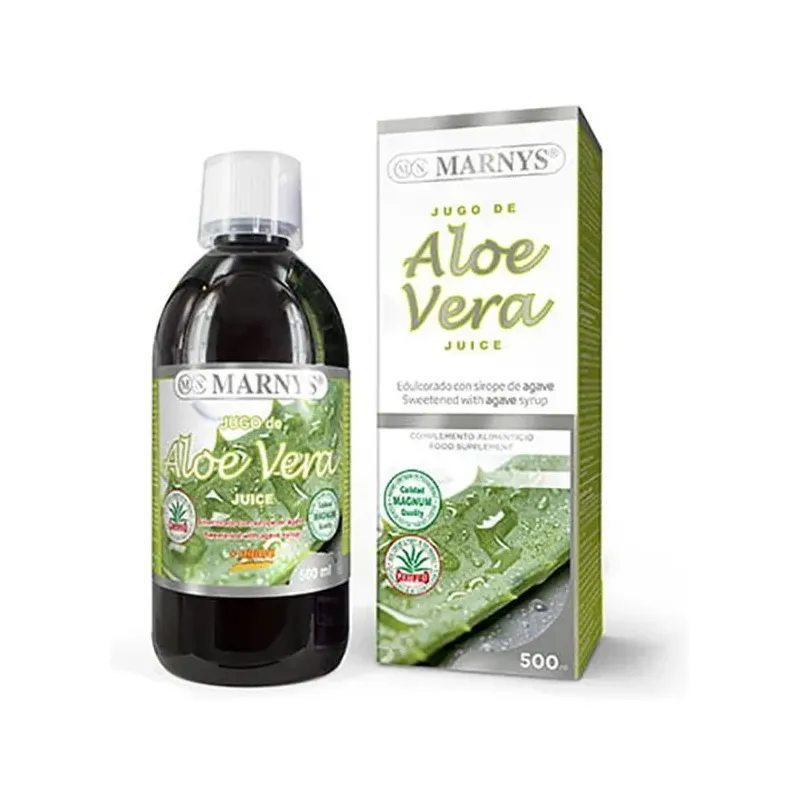 JUGO DE ALOE VERA CON AGAVE Botella - 500 ML
