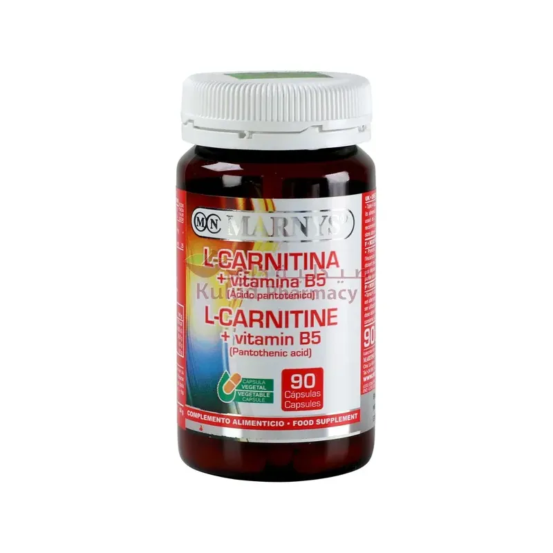 L-CARNITINA + VVITAMINA B5 90 Cápsulas Vegetales SIN DIOX. TITANIO