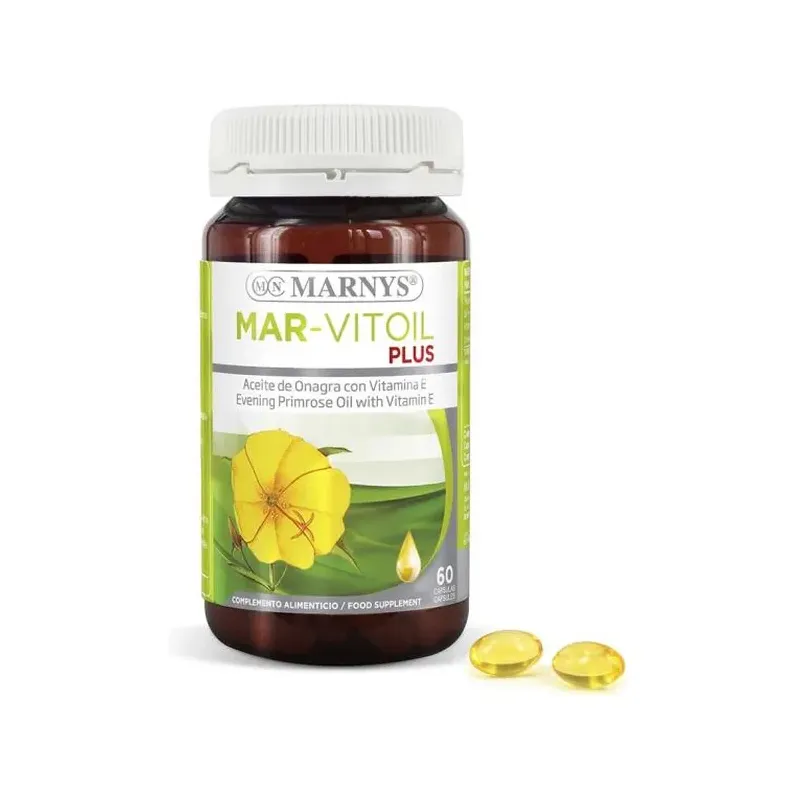 MAR-VITOIL PLUS Aceite de onagra + vitamina E   60 Cápsulas  X 1050 MG