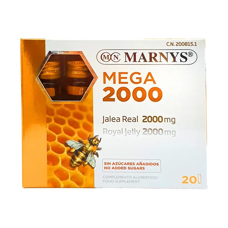 MEGA 2000 MG ( JALEA REAL 2000MG) 20 viales  X 2000 MG