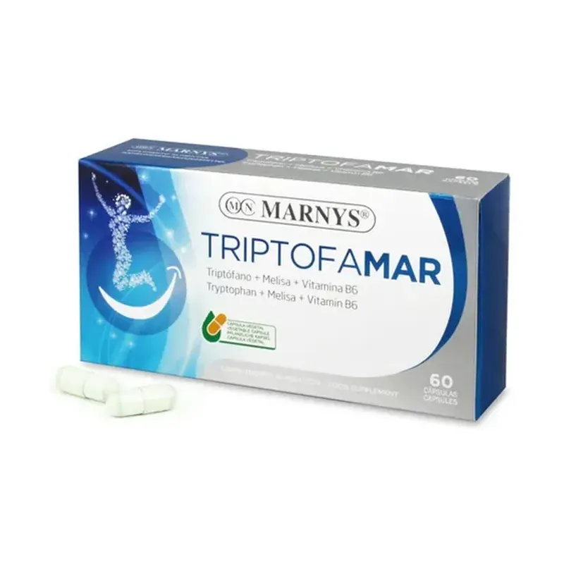 TRIPTOFAMAR Triptófano + Melisa + Vitamina B6- 60 Cápsulas Vegetales