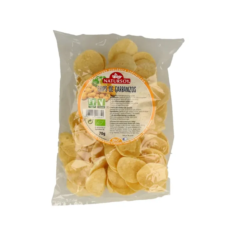 CHIPS GARBANZOS ECO 70 GR.