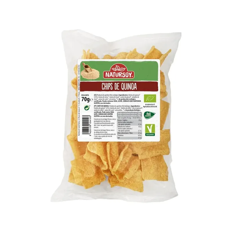 CHIPS QUINOA ECO 70 GR.