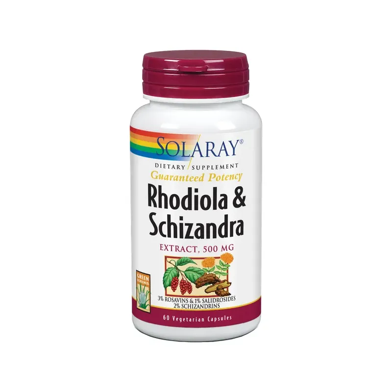 SCHIZANDRA & RODHIOLA 500 MG - 60 V