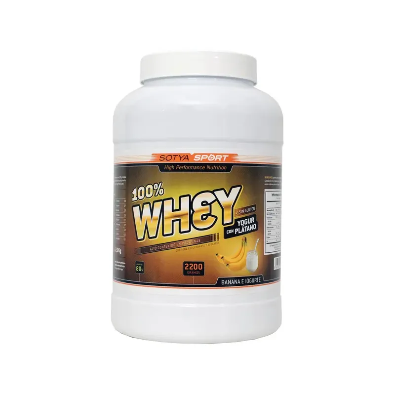 100% WHEY PLATANO/ YOGURT 2,2 KGRS.