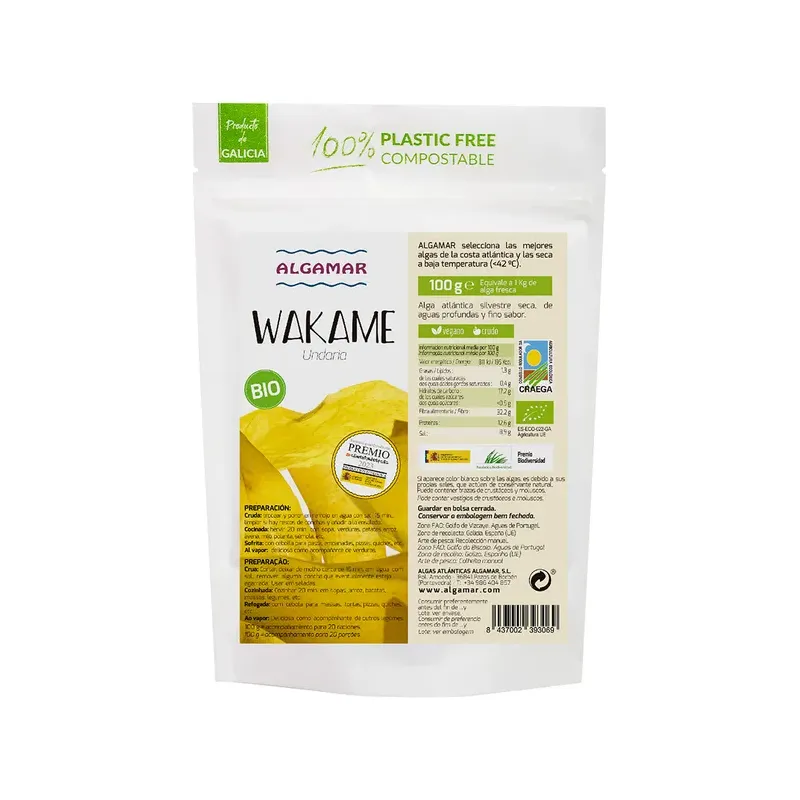 Algas y Setas (Wakame-Shiitake) 100 g BIO
