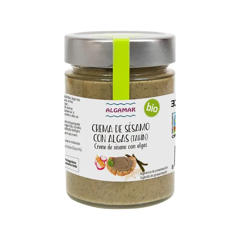 Crema Sésamo (Tahin) con Algas 320 g BIO