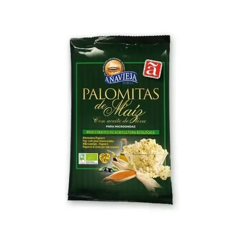 PALOMITAS PARA MICROONDAS ECO 90G PALOMITA DE MAIZ CON ACEITE DE OLIVA VIRGEN ESTRAPARA MICROONDAS. Ecológico.
Sin gluten