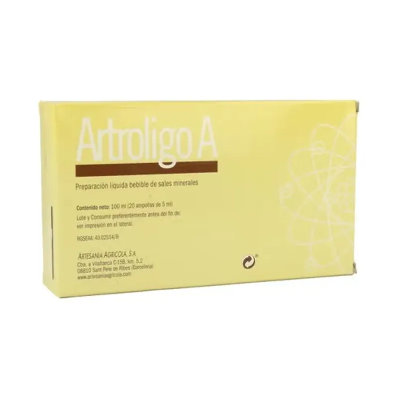 ARTROLIGO-A OLIGOELEMENTOS  20 AMPO  OFERTA LOTE CADUCIDAD 28/02/27