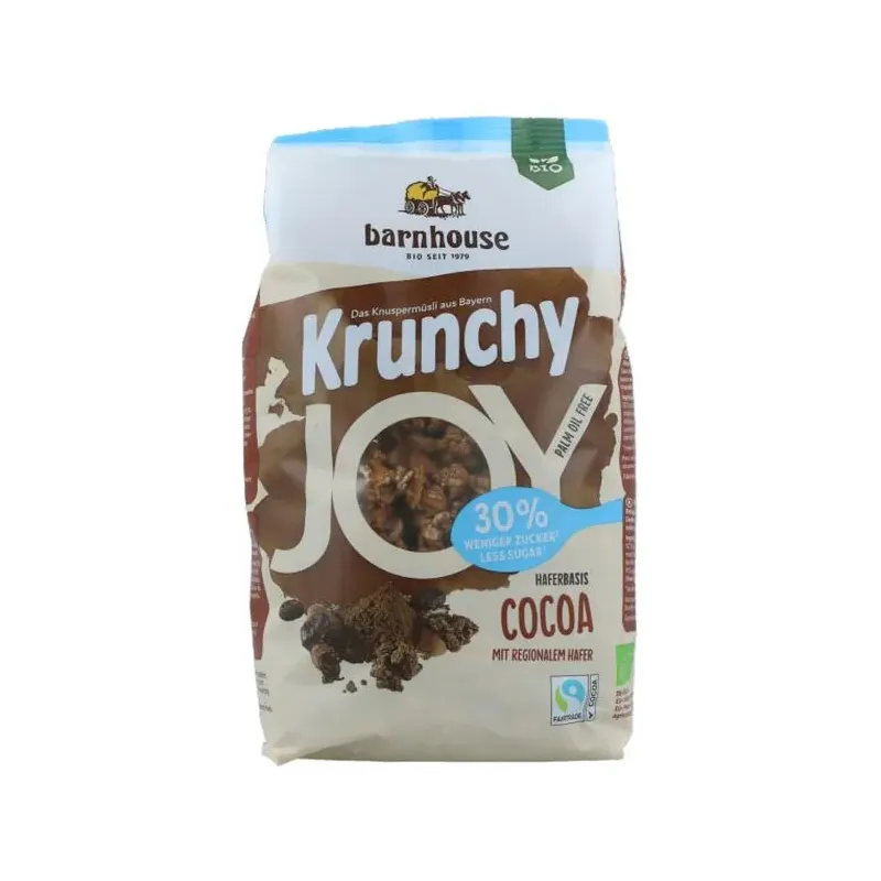 MUESLI KRUNCHY JOY CACAO BARNHOUSE 375 G