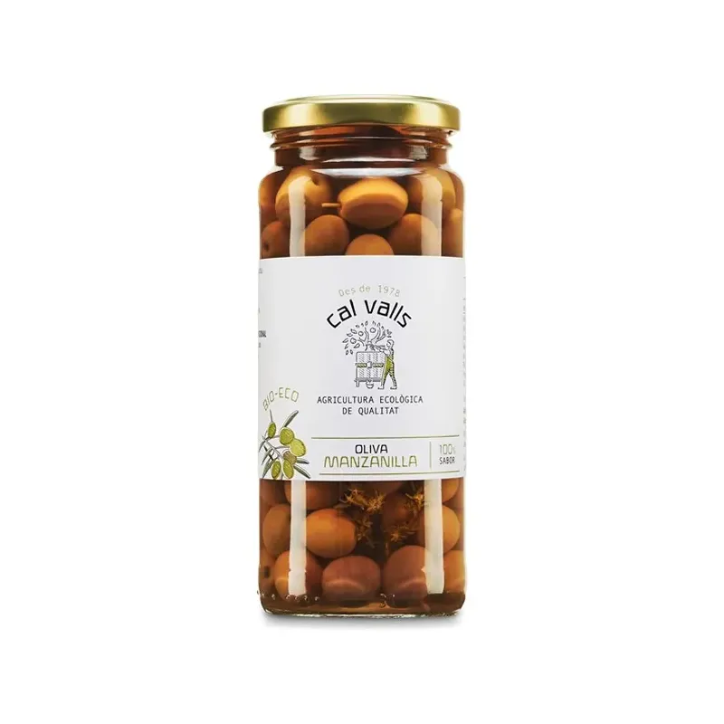 ACEITUNAS MANZ.VERDES ECO 200GR.