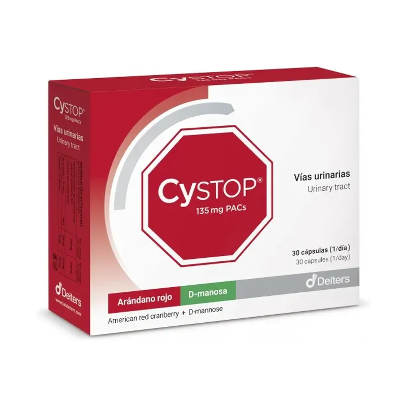 CYSTOP 30CAPS. (Aranadano Rojo Americano)