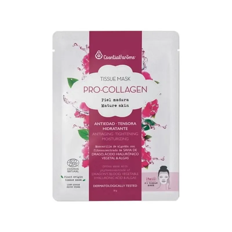 PACK TISSUE MASK PRO-COLLAGEN ECOCERT 12 UDS.ESENT