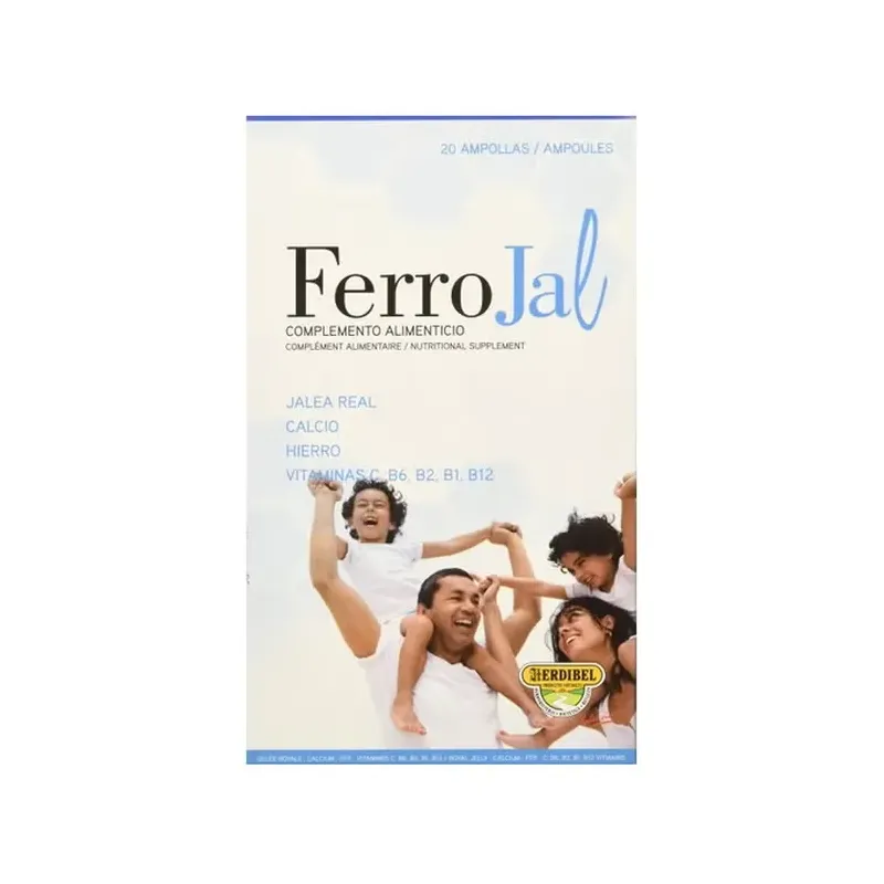 FERROJAL 20 ampollas 10ml cristal