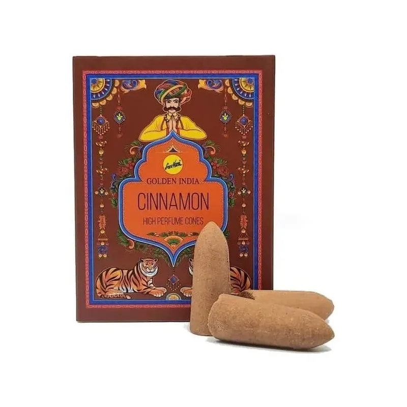 INCIENSO (GOLDEN NAG) CONOS CANELA Caja 12 uds (SÓLO SE VENDE POR CAJA)