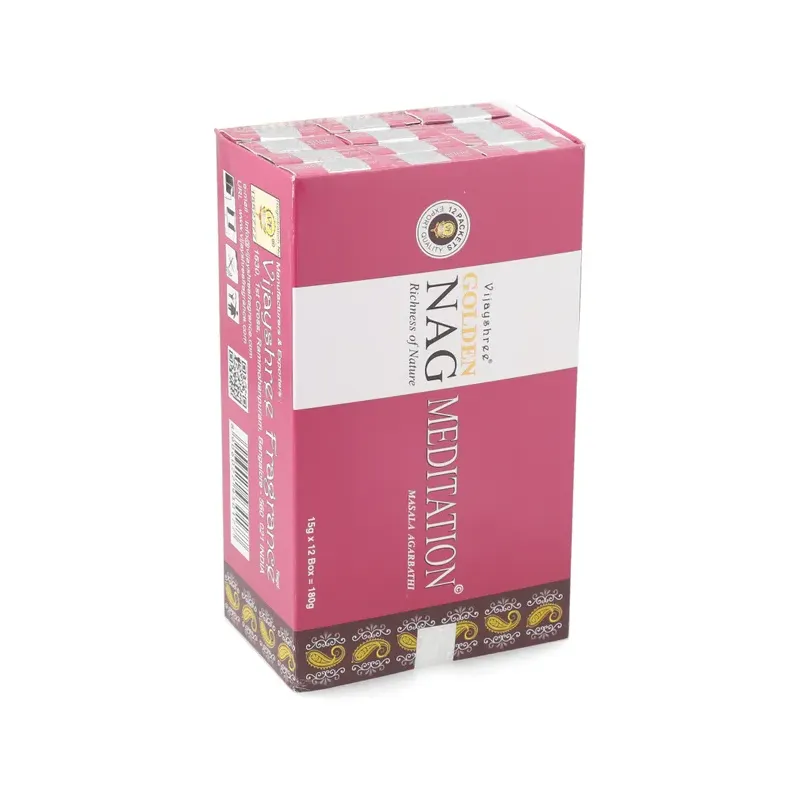 INCIENSO (GOLDEN NAG) CONOS MEDITACIÓN Caja 12 uds (SÓLO SE VENDE POR CAJA)